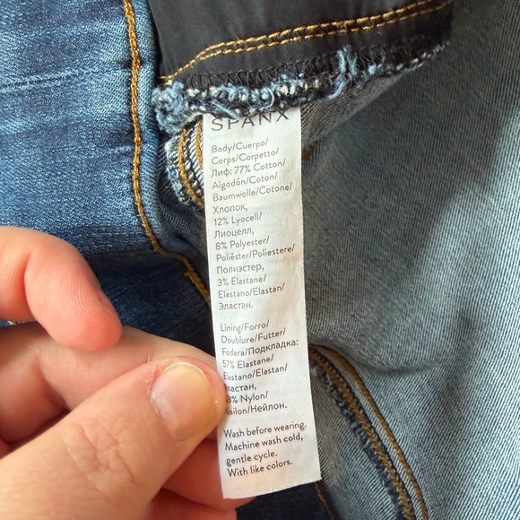 Spanx Distressed Skinny Jeans #20203R Women’s Size Large - Picture 8 of 10